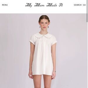 My mum made it - BABYDOLL DRESS - WHITE